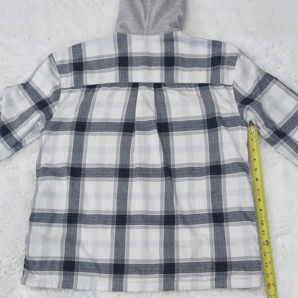 EDDIE BAUER Gray Plaid Hooded Jacket - Picture 13 of 17